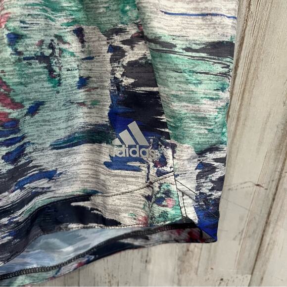 Adidas Multi Color Print Lined Running Shorts - Picture 2 of 5